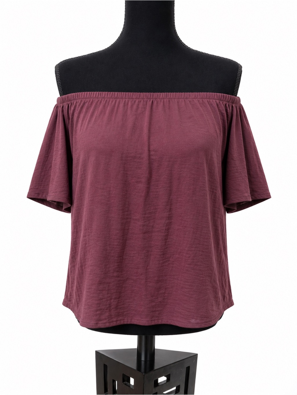 American Eagle Outfitters Like New Off Shoulder Satin Blouse Mauve XS